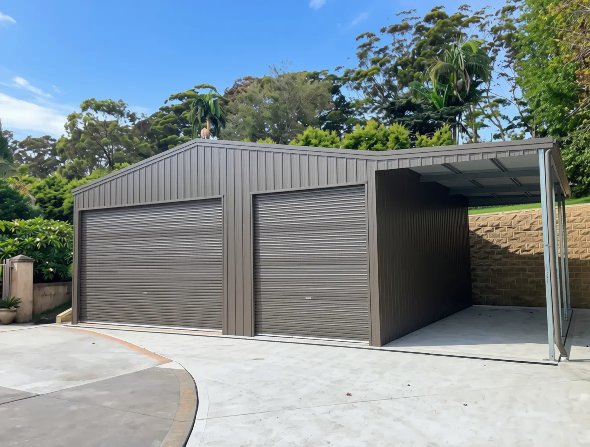 Shed with lean to builders in Australia