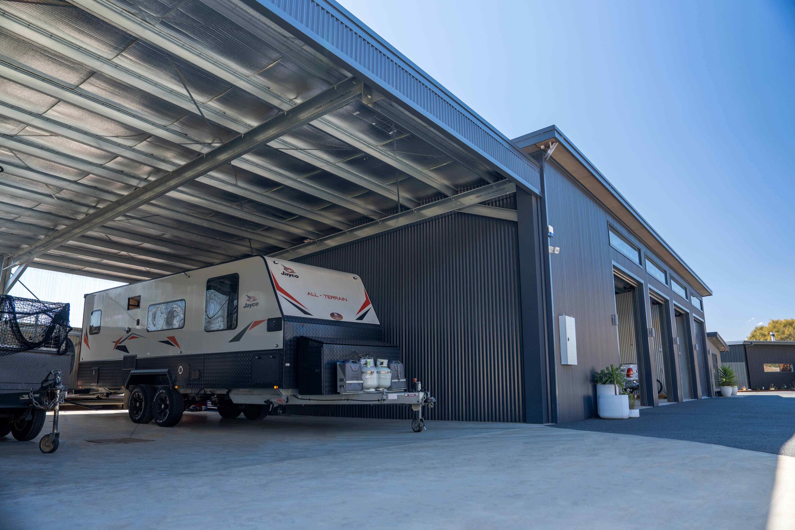 FY26 Q4 Hobart Rural Purdon Property Carport with Caravan