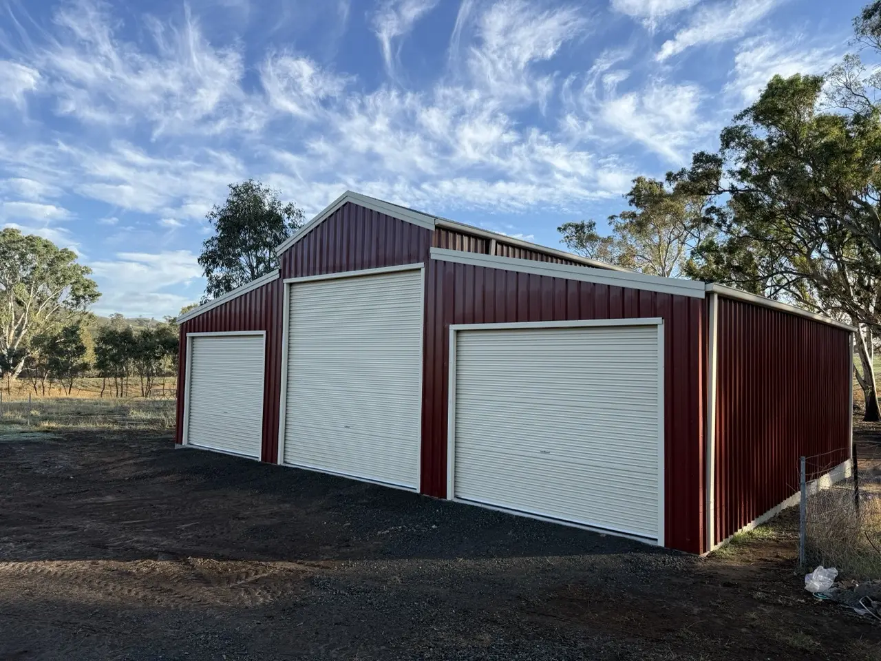 10m x 12m American Barn Colorbond Manor Red and Classic Cream image 2 IMG 4536 Large