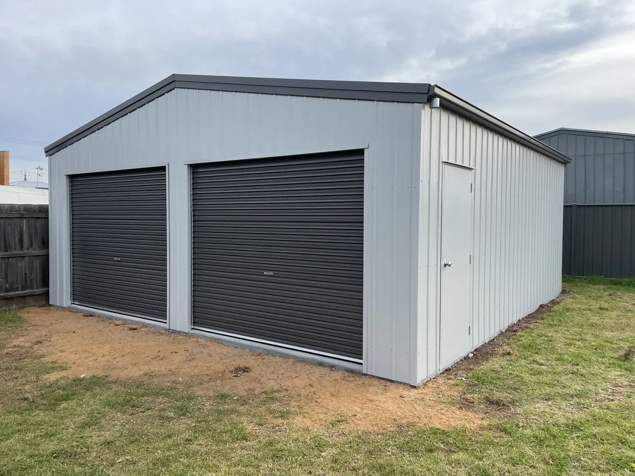 7m x 2.7m, 11Deg Pitch, COLORBOND® Woodland Grey® Large