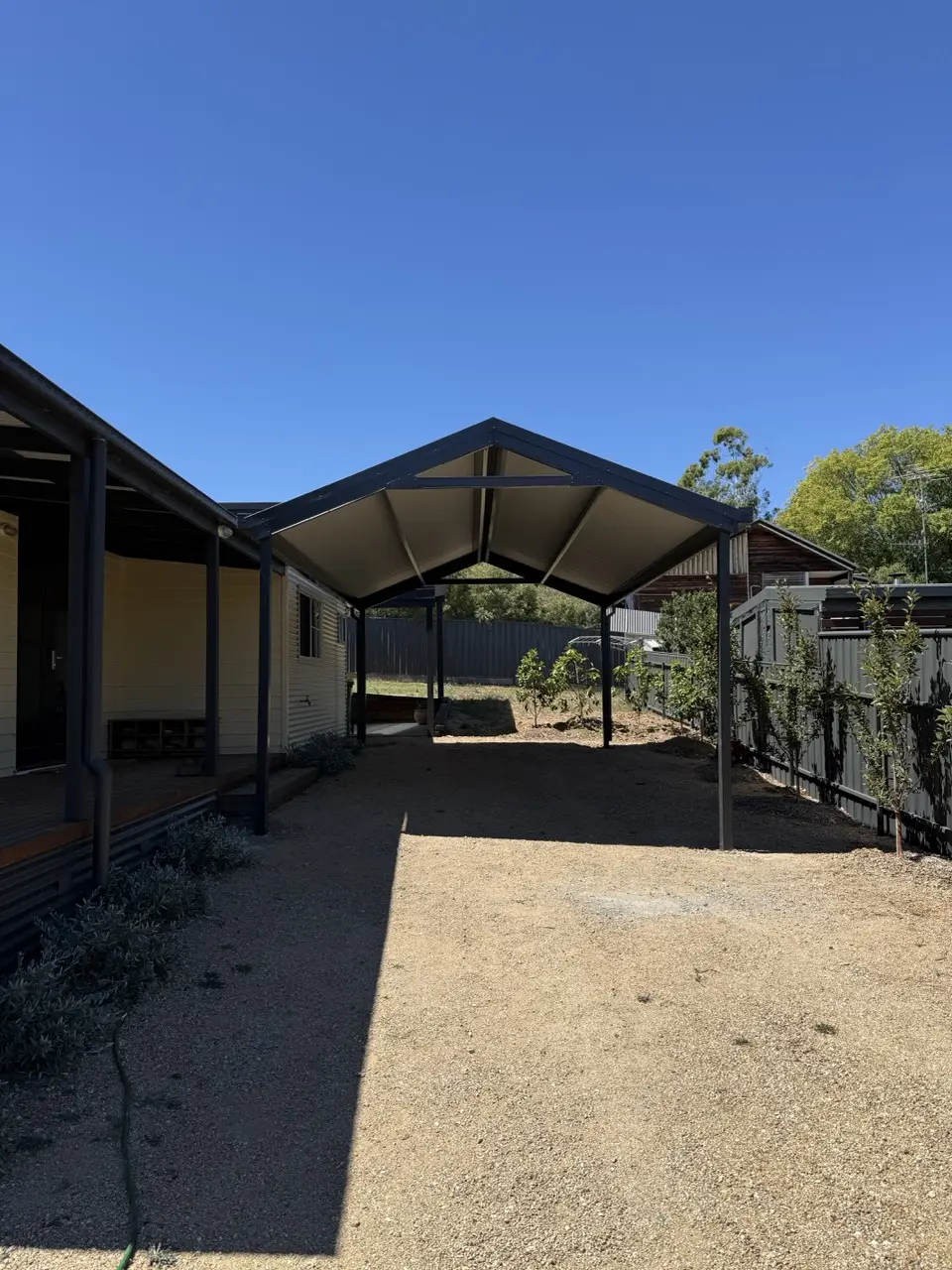 CARPORT 7.2m x 4.5m Colorbond Monument IMG 4458 Large