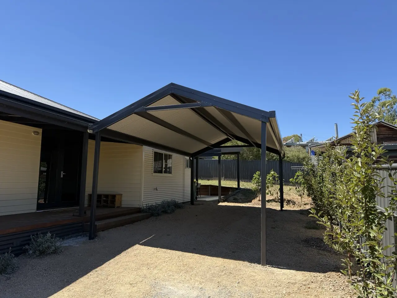 CARPORT 7.2m x 4.5m Colorbond Monument IMG 4459 Large