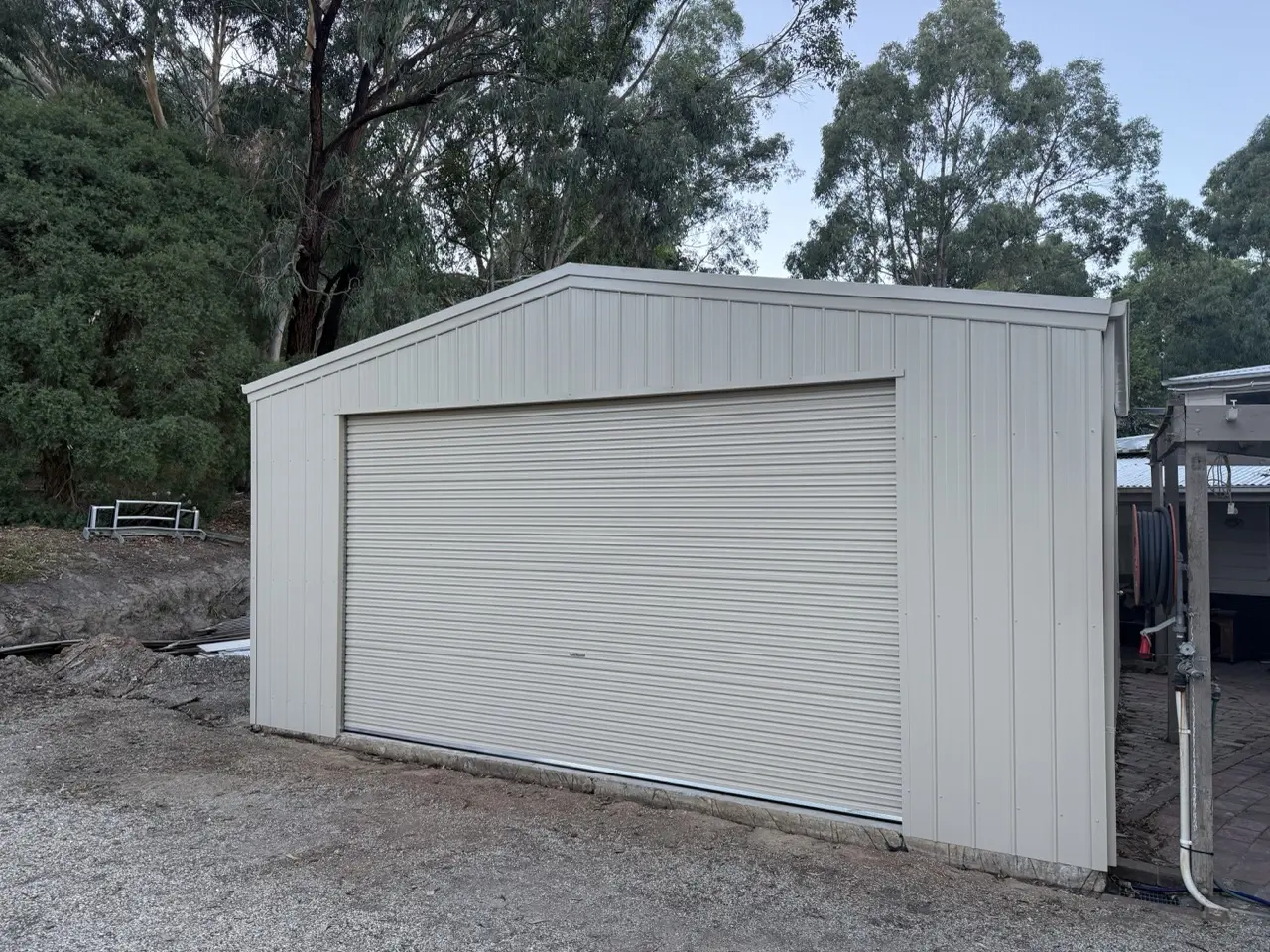 Shed 7m x 7m 11 Deg Gable Paperbark image 2 IMG 4498 Large