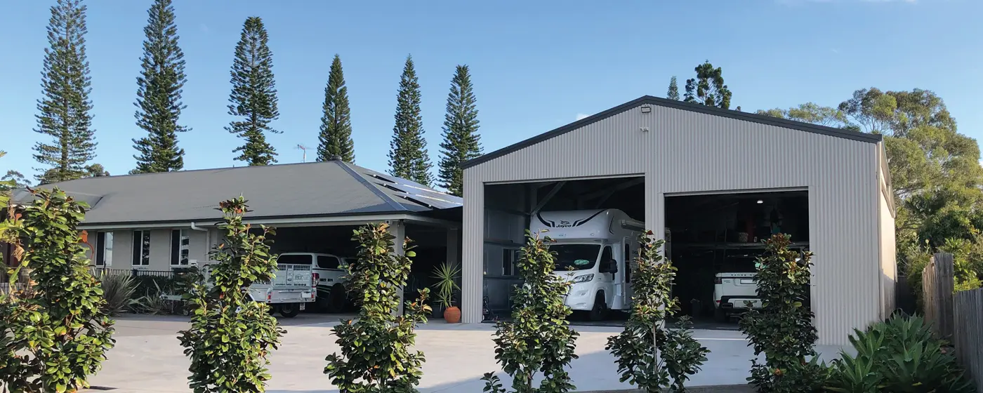 residential sheds banner